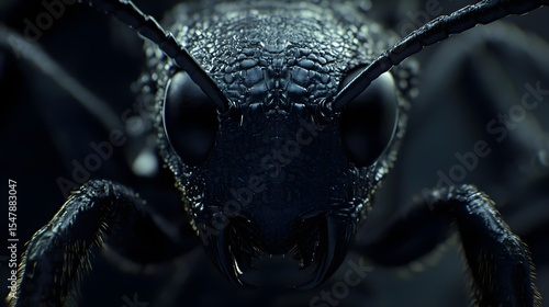 Ant, Insect, Macro, Extreme Close-up of a Black Ant