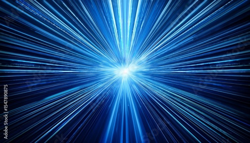 sparkling blue rays in a straight line from the center beautifully distributed backgrounds abstract