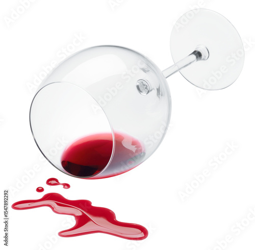 red wine spilling