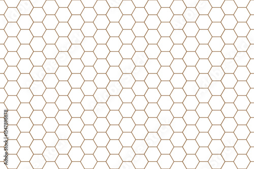 Transparent Honeycomb Pattern Wallpaper with Brown Lines