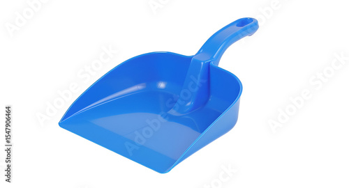 Blue plastic dustpan cleaning tool household item