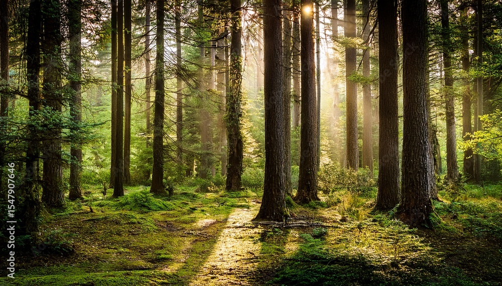 Fototapeta premium trees in the woods