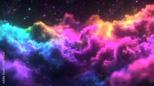 Wallpaper Mural Nebula, Clouds, Cosmic, Nebula Cloudscape Vibrant Cosmic Abstract Torontodigital.ca