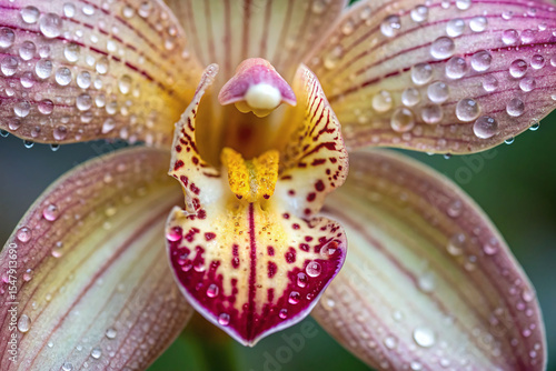 pink orchid closeup