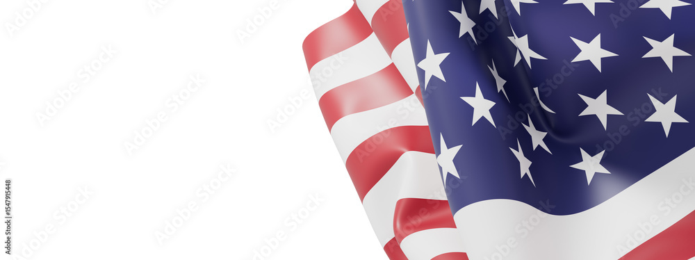 Fototapeta premium High-quality image of an American flag, perfect for patriotic designs and backgrounds.