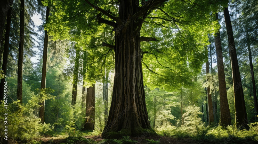 Naklejka premium growth life cycle of a tree