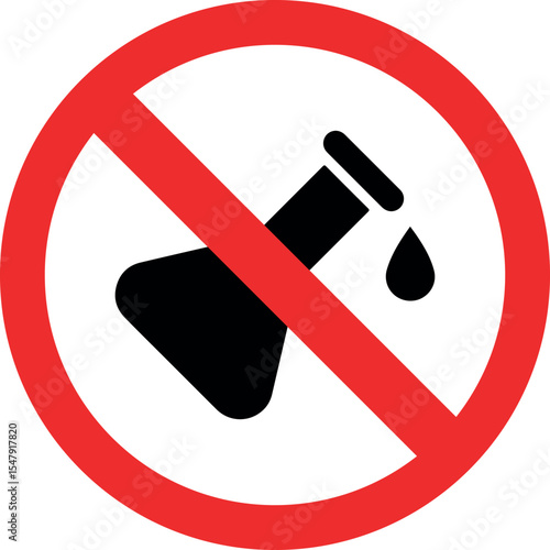 No chemical additives prohibited sign