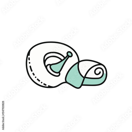 An illustration of the inner ear.