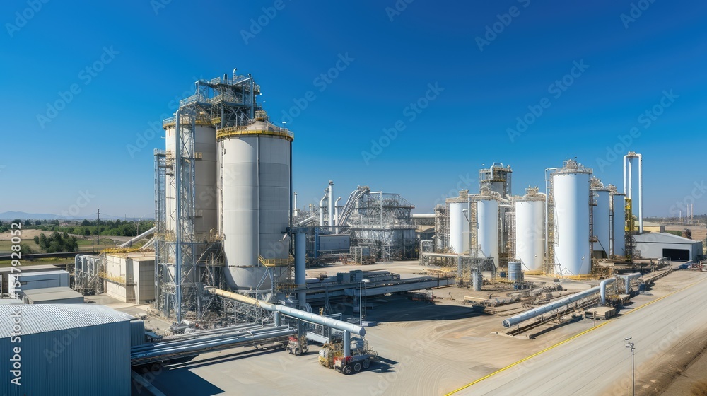 Obraz premium photograph asphalt plant
