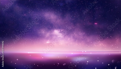 empty cosmic background blurred dark violet sky abstract texture defocused pink light illustration magical space banner romantic style