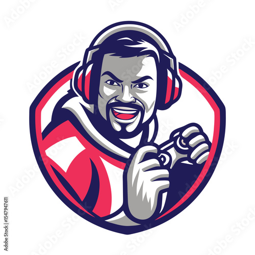 Happy gamer with headphones and controller (1)