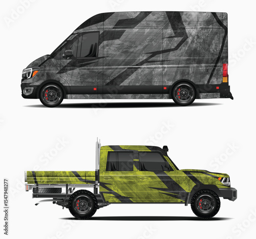 Custom Car Wraps for Van and Pickup Truck