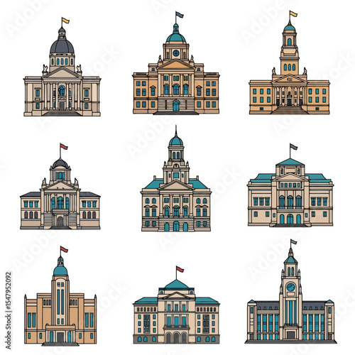 Buildings architecture government construction landmark facade structure