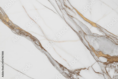 White Marble Texture with Gold and Gray Veining background