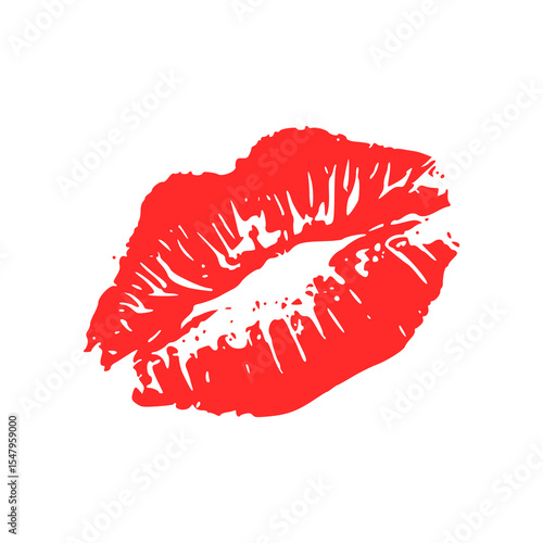 realistic lip print texture design