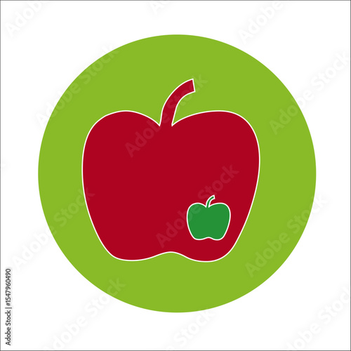 ICONO LOGO LOGOTIPO MANZANA FRUTA