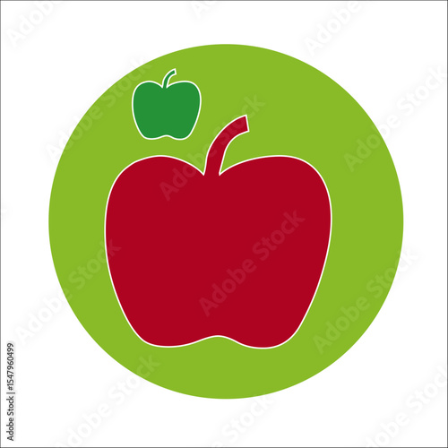 ICONO LOGO LOGOTIPO MANZANA FRUTA