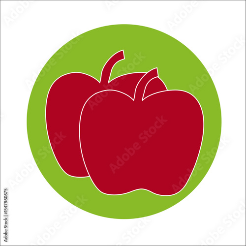 ICONO LOGO LOGOTIPO MANZANA FRUTA