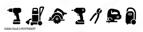 Museum and heritage solid icon set: artifacts, exhibits, history exploration visuals