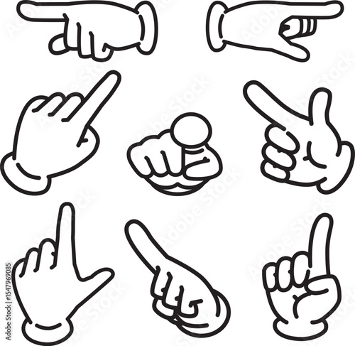 指さしのアイコン