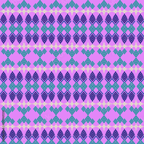 Traditional Ukrainian
Cross-Stitch Embroidery - Detailed Vector
Illustration for Textile Print Design