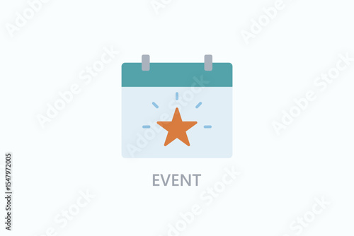 Event Icon Or Logo Isolated Illustration