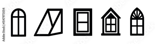 Gaming, technology silhouette icon set. skills, networking, communication symbols