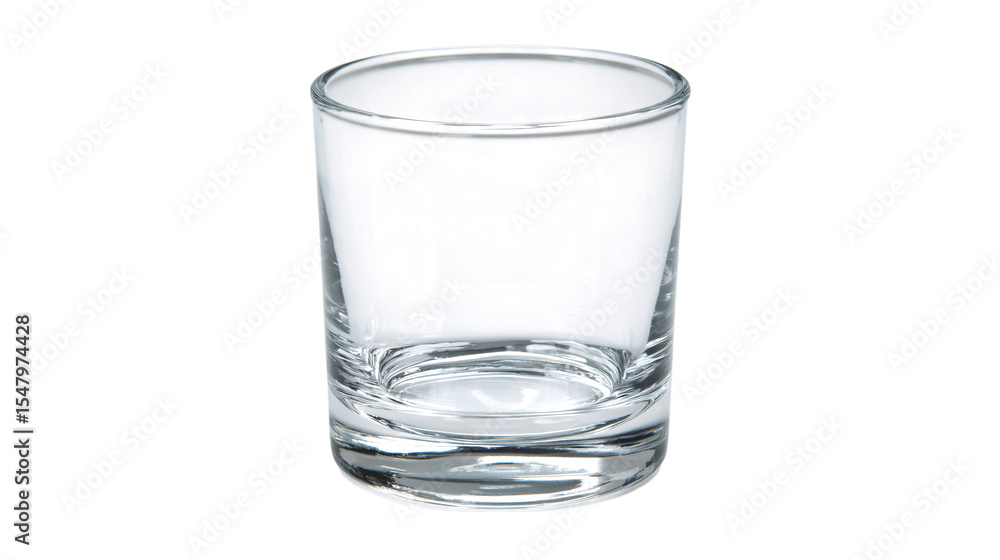 A clear glass glass tumbler, white background --ar 16:9 A clear glass glass tumbler, white background --ar 16:9
