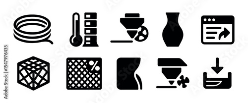 3d home appliances icon set. electronics, kitchenware, gadgets icons collection