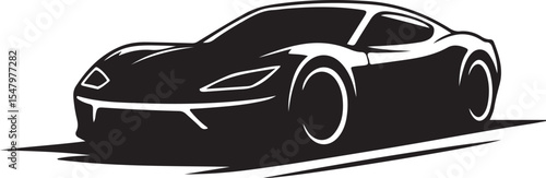 Vector illustration of a fast sports car with racing wheels, perfect for a speed-themed design