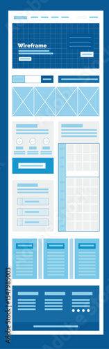 Wireframe Landing Page Template