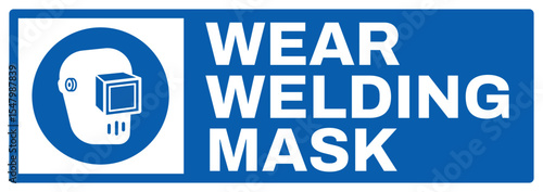 mandatory safety signs v2 uppercase text_wear welding mas landscape size 1/2 a4,a3,a2,a1	 
