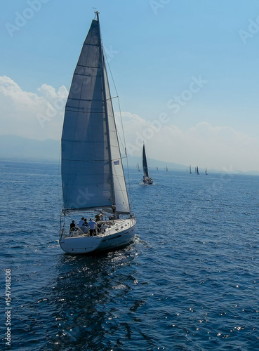 sailboats on the sea