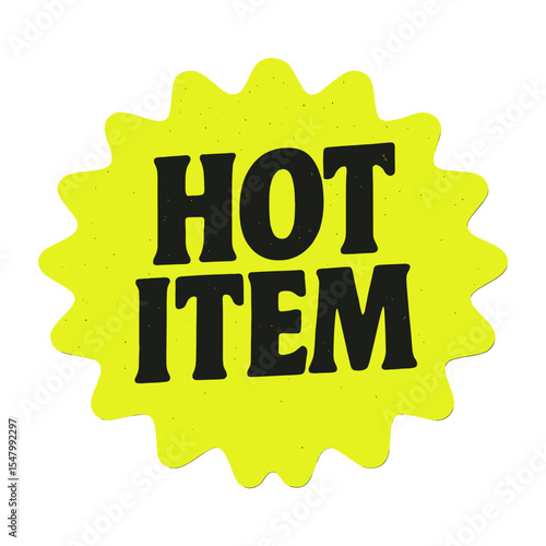 Vibrant promotional badge illustration vector