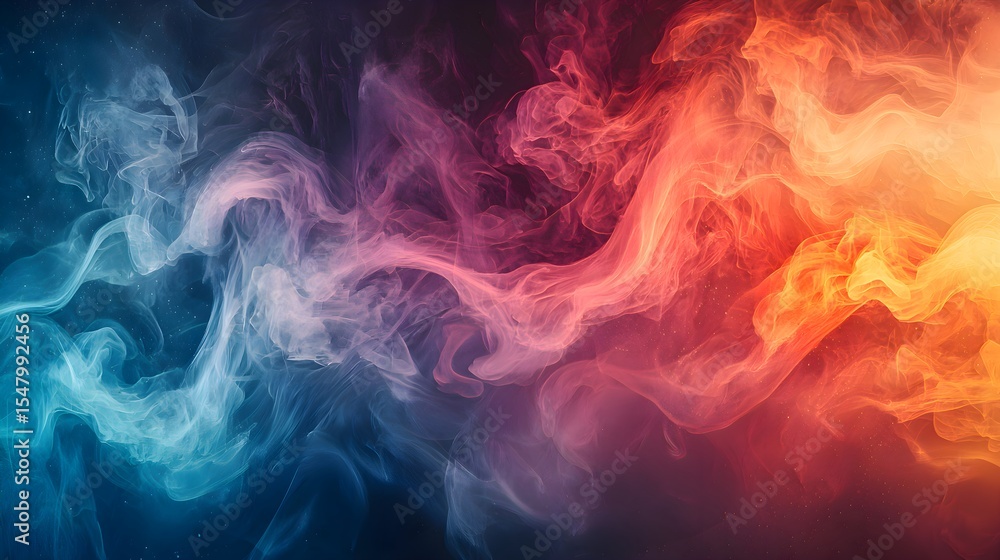 Vibrant Colorful Smoke Abstract Vibrant Colorful Smoke Abstract