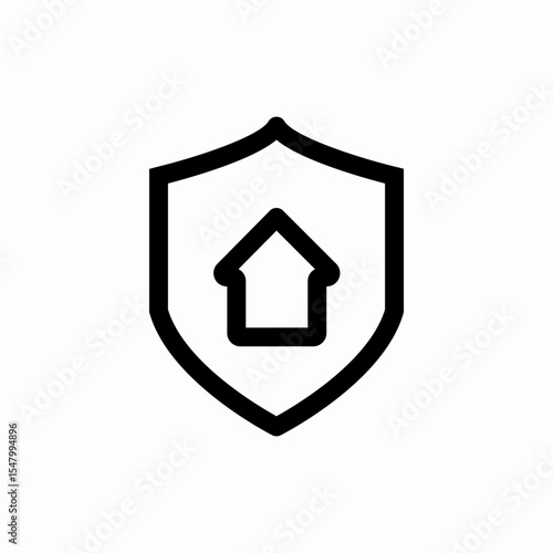 house security protection icon vector sign
