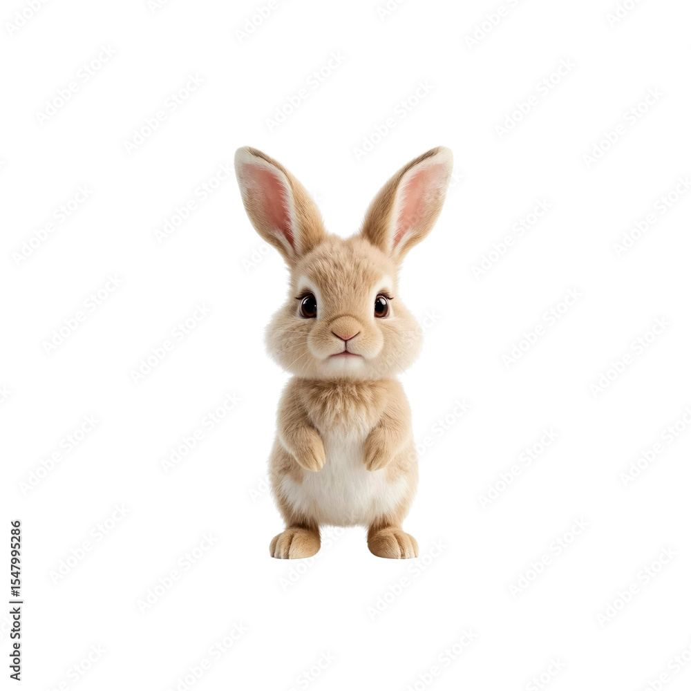 Adorable Baby Bunny Rabbit Standing on Hind Legs Adorable Baby Bunny Rabbit Standing on Hind Legs