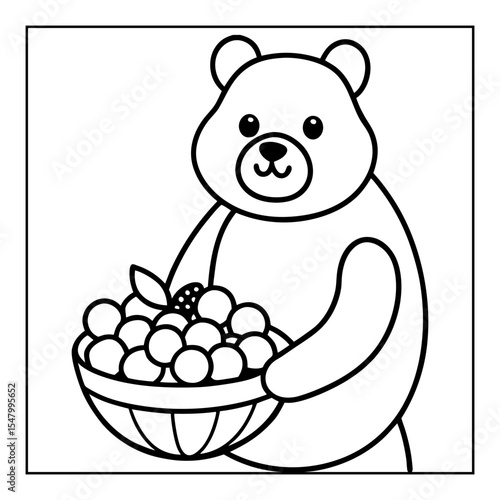 vector illustration of a coloring page