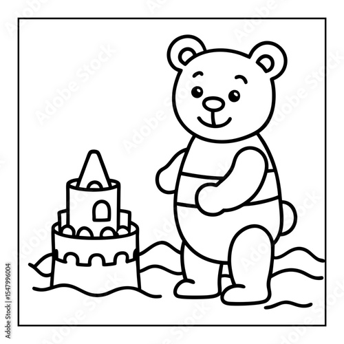 vector illustration of a coloring page