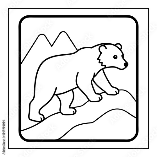 vector illustration of a coloring page