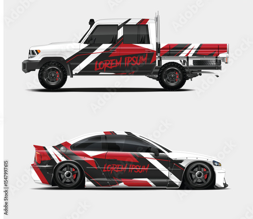 Custom Car Wraps for Pickup Truck and Sport Car