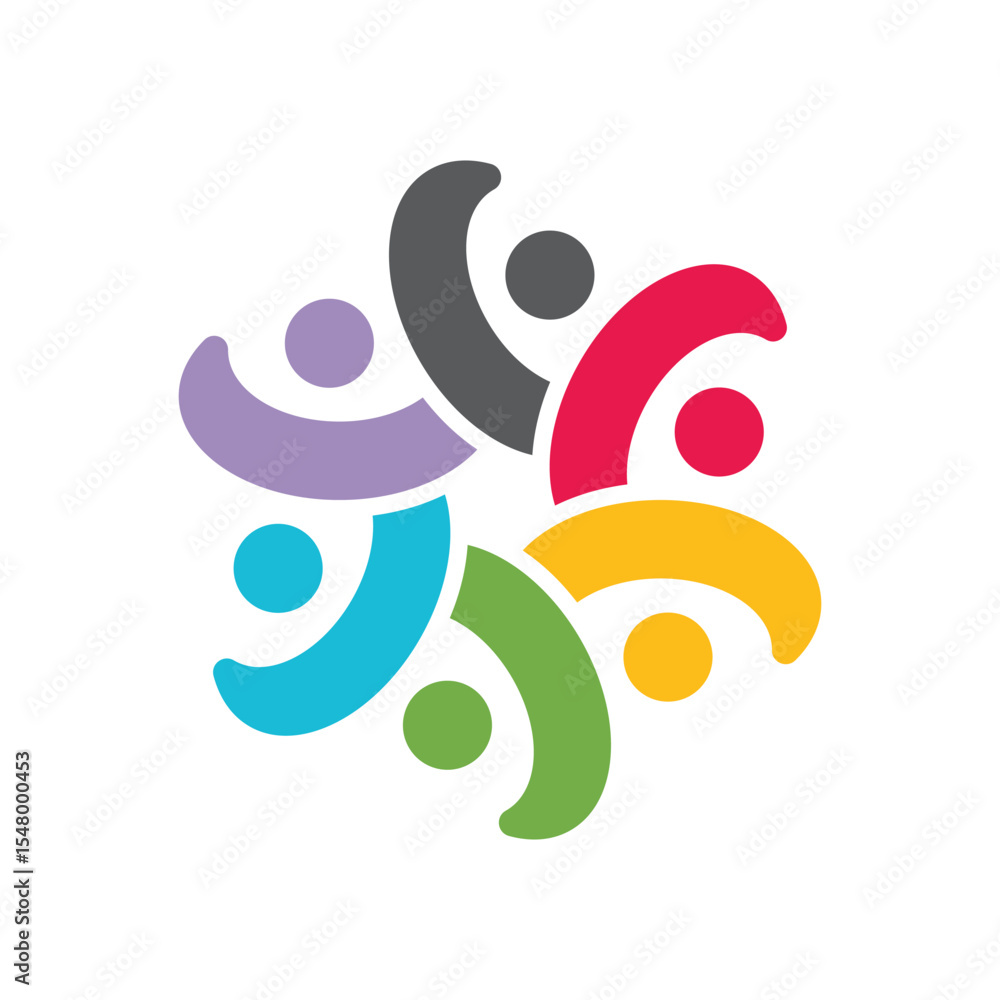 Obraz premium Community Logo Icon