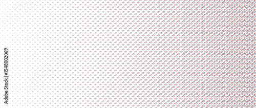 Blended  doodle hearts on white for pattern and background,  Abstract geometric texture collection design.