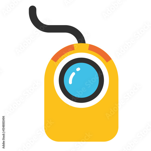 Trackball illustration, clipart, isolated on white background