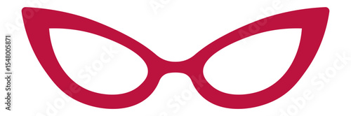 Crimson cat eye glasses represent a vintage fashion style, adding a touch of retro charm and intrigue to any look, perfect for expressing both elegance and mystery