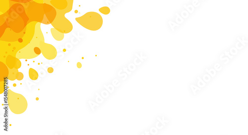 Abstract yellow splash design in modern artistic style  