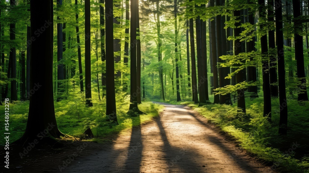 Fototapeta premium leaves summer wood background