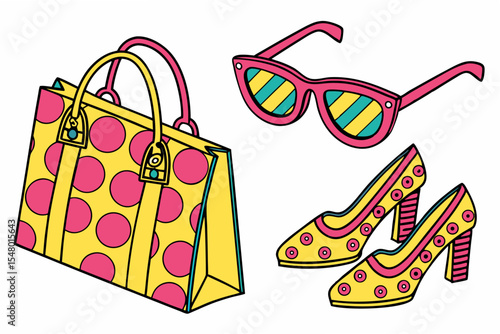 Pop art fashion accessories sunglasses bags and more