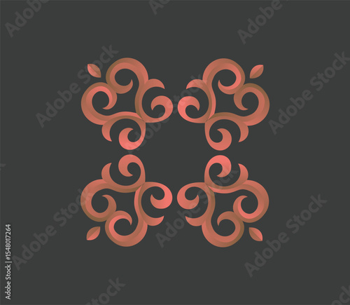 abstract modern classic ornament for decorative decoration or background purposes