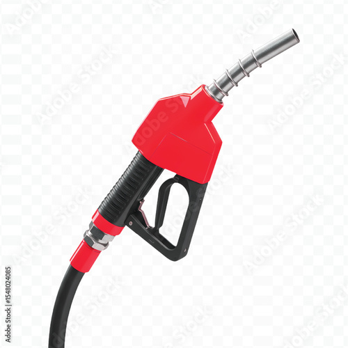 gas pump nozzle isolated